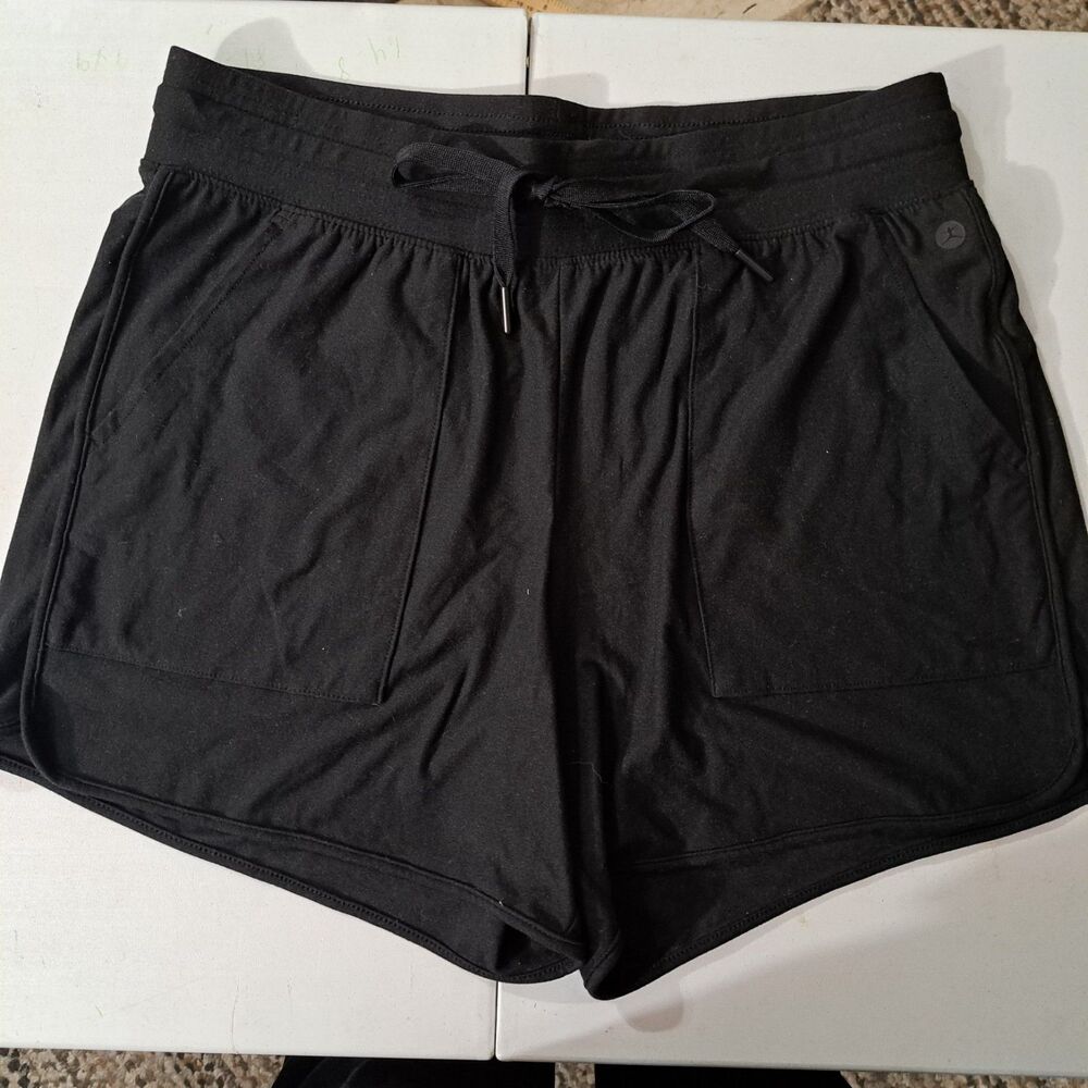 Danskin Women's Paperbag Shorts, Stormy Weather, Size S